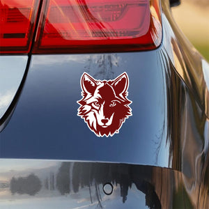 Custom Apparel - Screen Printing - Okemos Wolves - Wolf Car Decal - Okemos Public Schools