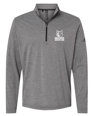 Custom Apparel - Screen Printing - Okemos Wrestling - Adidas - Lightweight Quarter - Zip Pullover - Okemos Wrestling