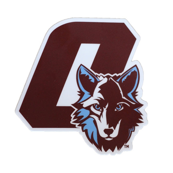 Okemos "O" with Wolf Sticker