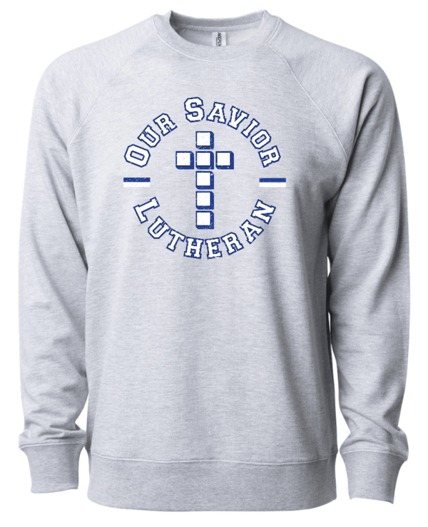 Custom Apparel - Screen Printing - OSL - Unisex Circle Logo Lightweight Crewneck Sweatshirt - OSL - Spring 2023