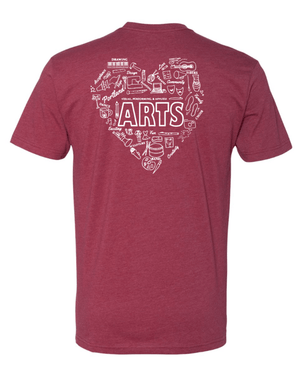 Custom Apparel - Screen Printing - Portland Arts Supporter of the Arts Unisex T-shirt - T-Shirt - Portland Arts