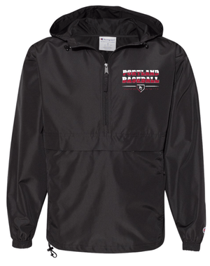 Custom Apparel - Screen Printing - Portland Baseball – Champion - Packable Quarter - Zip Jacket - Portland Baseball 2023