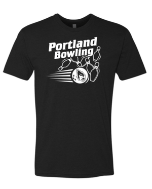 Custom Apparel - Screen Printing - Portland Bowling - Adult Unisex T-shirt - Portland Bowling - 14974