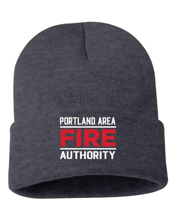 Custom Apparel - Screen Printing - Portland Fire Department Winter Beanie - Hat - Portland Fire Department
