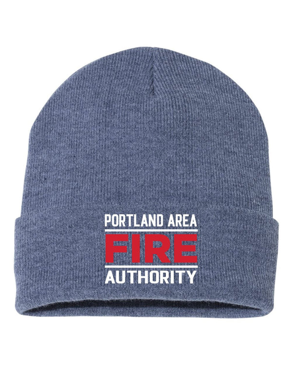 Custom Apparel - Screen Printing - Portland Fire Department Winter Beanie - Hat - Portland Fire Department