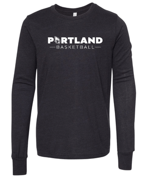 Custom Apparel - Screen Printing - Portland Girls Basketball - Youth Unisex Long Sleeve T-Shirt - Portland Girls Basketball 2022