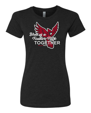 Custom Apparel - Screen Printing - Portland High School - Birds of a Feather Women's T-Shirt - T-Shirt - Portland High School