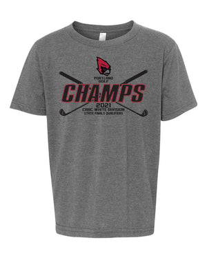 Custom Apparel - Screen Printing - Portland HS Golf Champs - Youth T-shirt - Portland Golf Team
