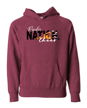 Custom Apparel - Screen Printing - Portland Junior Raiders Cheer - Youth Hoodie - Portland Middle School