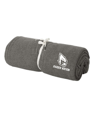 Custom Apparel - Screen Printing - Portland Junior Raiders - Embroidered Blanket - Portland Middle School