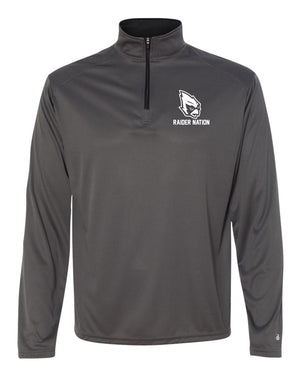 Custom Apparel - Screen Printing - Portland Junior Raiders - Embroidered Quarter Zip - Portland Middle School