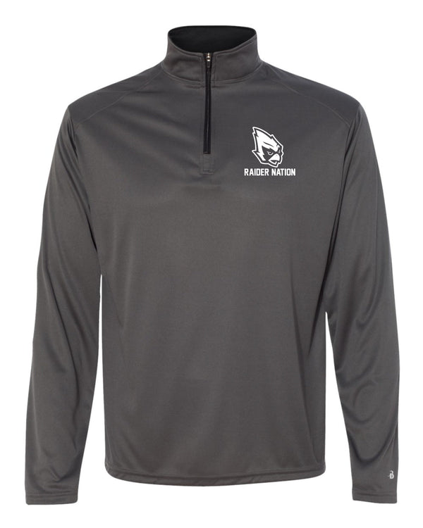 Custom Apparel - Screen Printing - Portland Junior Raiders - Embroidered Quarter Zip - Portland Middle School