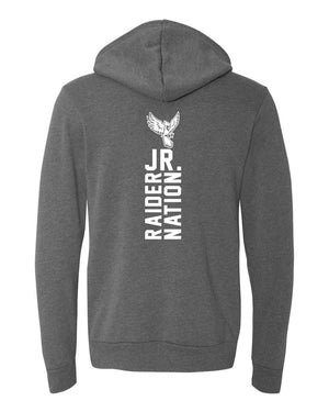 Custom Apparel - Screen Printing - Portland Junior Raiders Football V2 - Hoodie Sweatshirt - Portland Middle School
