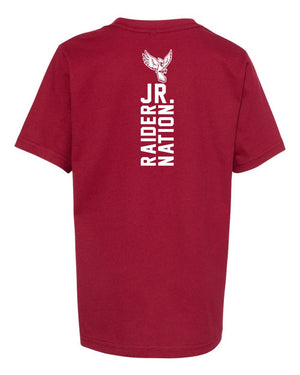 Custom Apparel - Screen Printing - Portland Junior Raiders Football V2 - Youth TShirt - Portland Middle School