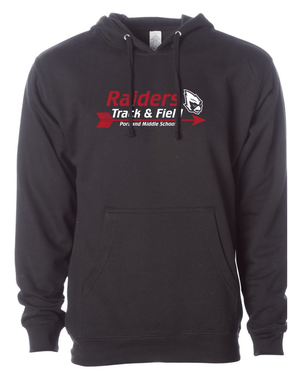 Custom Apparel - Screen Printing - Portland Middle School Track & Field - Adult Unisex Hoodie - PMS Track and Field