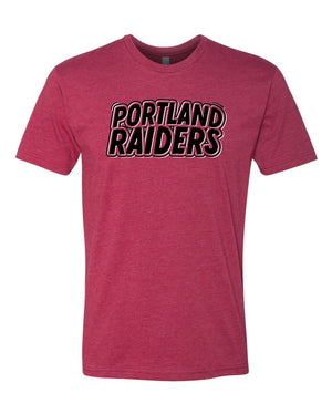 Custom Apparel - Screen Printing - Portland Middle School Track & Field - Unisex Cardinal T-Shirt - PMS Track and Field Spring 2022
