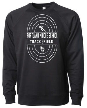 Custom Apparel - Screen Printing - Portland Middle School Track & Field – Unisex Crewneck - Portland Middle School Track & Field 2023