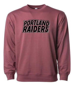 Custom Apparel - Screen Printing - Portland Middle School Track & Field - Unisex Lightweight Sweatshirt - PMS Track and Field Spring 2022