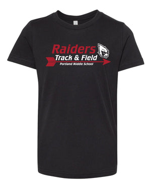 Custom Apparel - Screen Printing - Portland Middle School Track & Field - Youth Unisex TShirt - PMS Track and Field