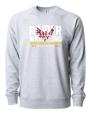 Custom Apparel - Screen Printing - Portland Middle School Wrestling Crewneck Sweatshirt - Portland Middle School Wrestling