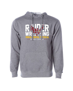 Custom Apparel - Screen Printing - Portland Middle School Wrestling Hoodie - Portland Middle School Wrestling