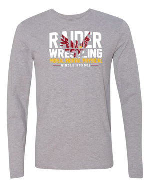 Custom Apparel - Screen Printing - Portland Middle School Wrestling Long Sleeve - Portland Middle School Wrestling