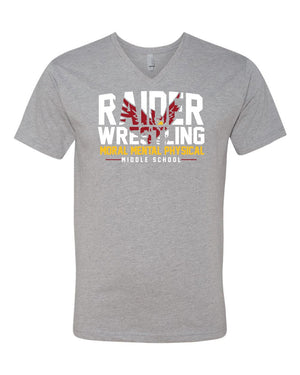 Custom Apparel - Screen Printing - Portland Middle School Wrestling V - Neck - Portland Middle School Wrestling