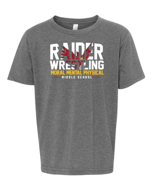 Custom Apparel - Screen Printing - Portland Middle School Wrestling Youth T - Portland Middle School Wrestling