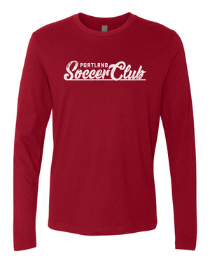 Custom Apparel - Screen Printing - Portland Soccer Club - Long Sleeve Retro - Long Sleeve T-Shirt - Portland Soccer Club