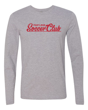 Custom Apparel - Screen Printing - Portland Soccer Club - Long Sleeve Retro - Long Sleeve T-Shirt - Portland Soccer Club