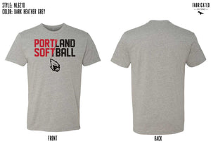 Custom Apparel - Screen Printing - Portland Softball - Unisex T-shirt - Portland softball