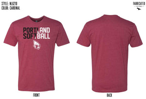 Custom Apparel - Screen Printing - Portland Softball - Unisex T-shirt - Portland softball