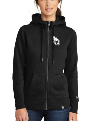Custom Apparel - Screen Printing - Portland Staff Order - New Era - Ladies French Terry Full - Zip Hoodie - Embroidered - Portland Girls Basketball 2022