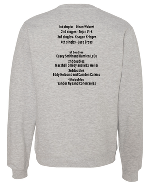 Custom Apparel - Screen Printing - Portland Tennis MHSAA Qualifiers - Crewneck Sweatshirt - Portland Tennis MHSAA Qualifiers
