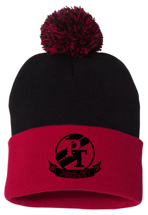 Custom Apparel - Screen Printing - Portland Tennis MHSAA Qualifiers - Pom Beanie - Portland Tennis MHSAA Qualifiers