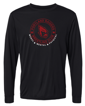 Custom Apparel - Screen Printing - Portland Wrestling Club 2022 - Performance/Wicking Long - Sleeve T-Shirt - Portland Wrestling Club 2022