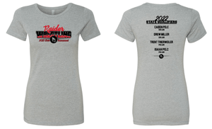Custom Apparel - Screen Printing - Raider Wrestling - 2022 Tournament - Women's T-Shirt - Raider Wrestling 2022
