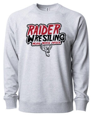 Custom Apparel - Screen Printing - Raider Wrestling - Lightweight Unisex Sweatshirt - Raider Wrestling Winter 2022