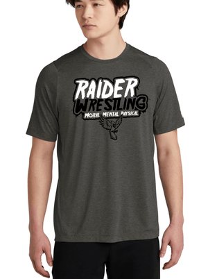 Custom Apparel - Screen Printing - Raider Wrestling MS - New Era - Performance Short Sleeve Unisex Adult T-Shirt - Raider Wrestling MS
