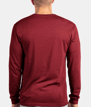 Custom Apparel - Screen Printing - Raider Wrestling MS - Unisex Adult Cardinal Long Sleeve - Raider Wrestling MS