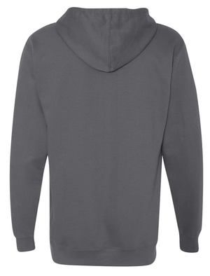 Custom Apparel - Screen Printing - Raider Wrestling MS - Unisex Adult Charcoal Hoodie - Raider Wrestling MS