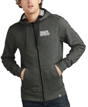 Custom Apparel - Screen Printing - Raider Wrestling - New Era - Unisex French Terry Zip Up Hoodie - Embroidered - Raider Wrestling Winter 2022