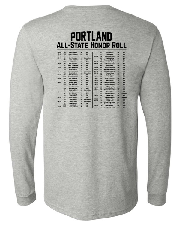 Custom Apparel - Screen Printing - Raider Wrestling - Unisex Long Sleeve - Grey - Raider Wrestling Winter 2022