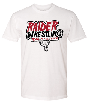 Custom Apparel - Screen Printing - Raider Wrestling - Unisex T-Shirt - White - Raider Wrestling Winter 2022