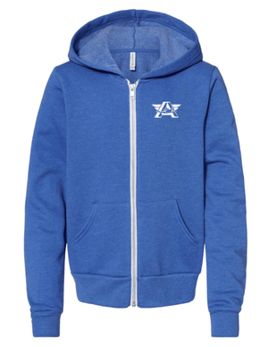 Custom Apparel - Screen Printing - Sky Crossing - Youth Soft Sponge Fleece Zip Up Hoodie - Sky Crossing - 14934