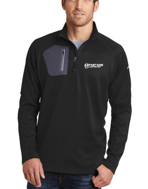 Custom Apparel - Screen Printing - Spartans Illustrated - Eddie Bauer - Quarter Zip - Spartans Illustrated