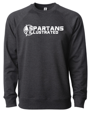 Custom Apparel - Screen Printing - Spartans Illustrated - Unisex Adult Charcoal Sweatshirt - Spartans Illustrated