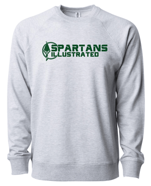 Custom Apparel - Screen Printing - Spartans Illustrated - Unisex Adult Grey Sweatshirt - Spartans Illustrated