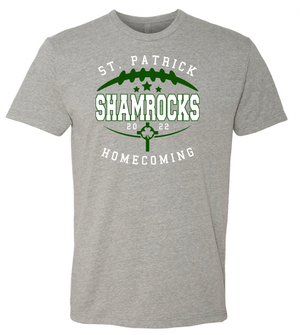Custom Apparel - Screen Printing - St. Patrick Homecoming 2022 Gray T-shirt - St. Patrick Homecoming 2022