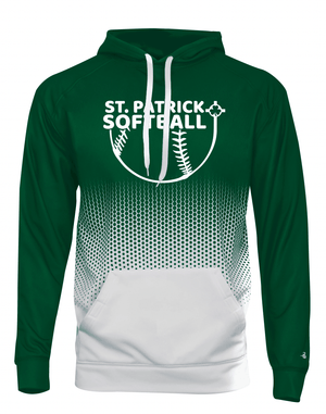 Custom Apparel - Screen Printing - St. Patrick Softball Hex Ombre Hoodie - St. Patrick Softball